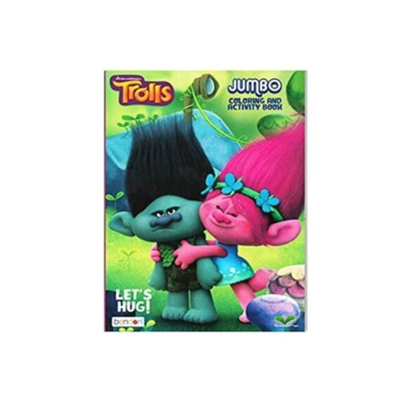 Dreamworks Trolls Coloring and activity Book Let's Hug 96 Pages - Picture 1 of 1